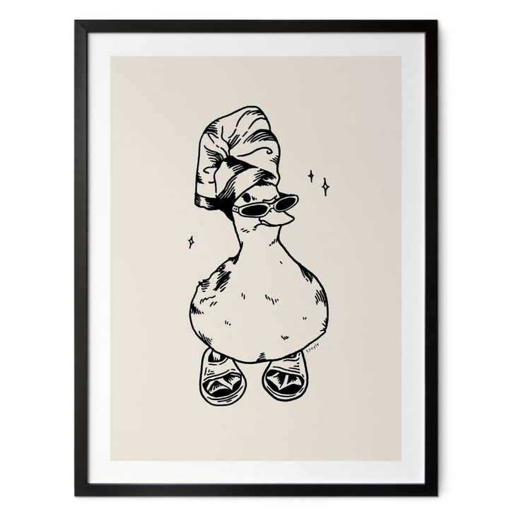 Poster Coole Spa-Ente mit Sonnenbrille - Royle - WA433243