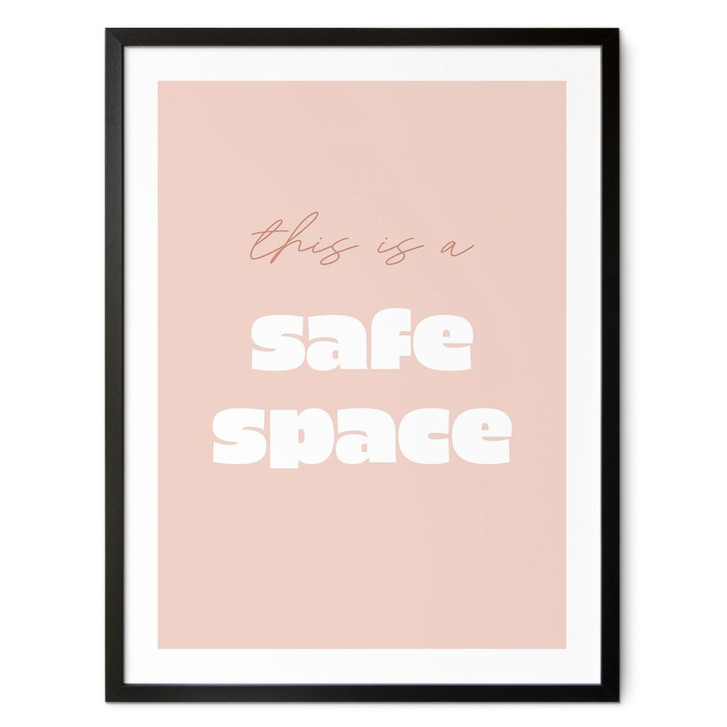 Poster This is a safe space - WA408852