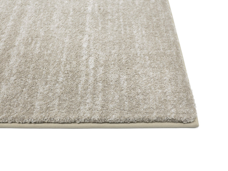 Yuna Hochflor Paspelteppich Rechteck Wunschmass in Taupe - TS500807