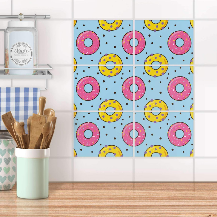 Fliesenfolie quer - Donutparty - CR104414