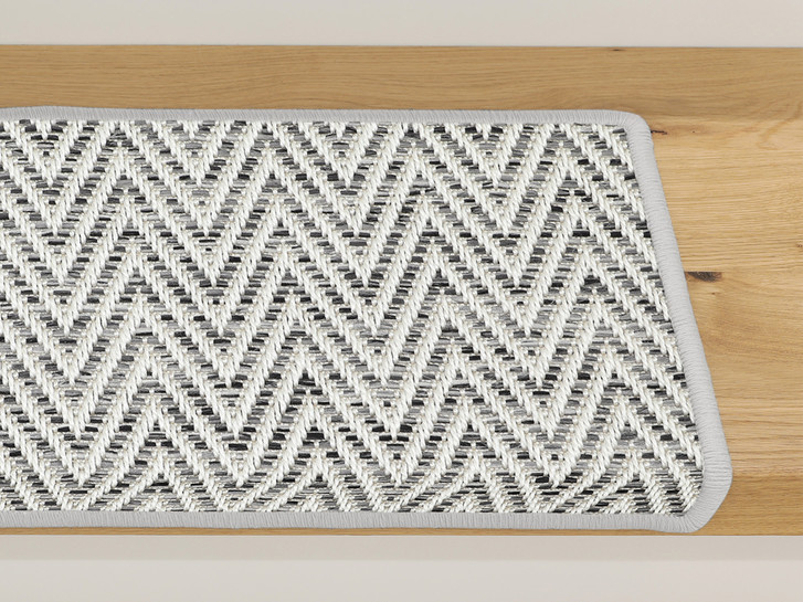 Frieda Stufenmatte Rechteckig Wunschmass in Silver - TS460568