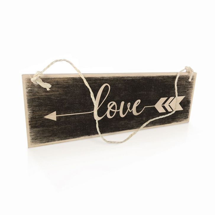 Holzschild Love mit Pfeil - WA295775