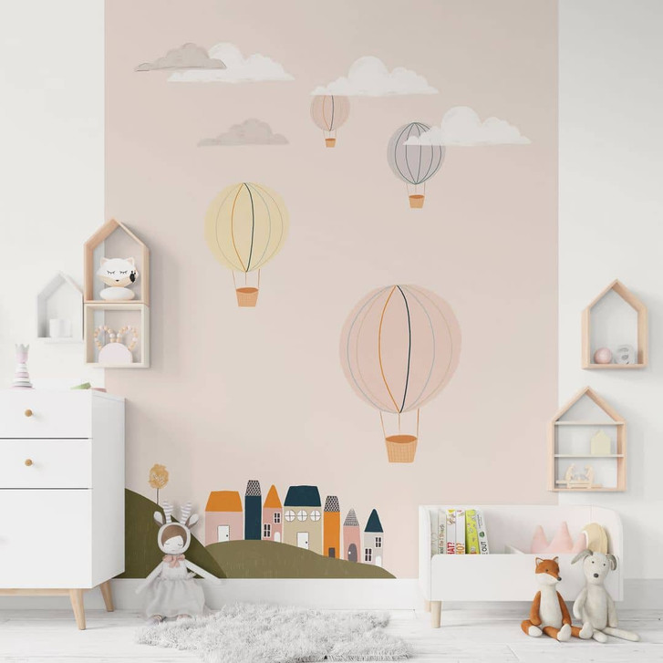 Kinderzimmer Fototapete - Bunte Heissluftballons am Himmel - Lisboa - WA423991