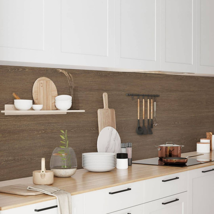 Küchenrückwand Spritzschutz Holzoptik Eiche - Folie oder Aluverbund - WA384286