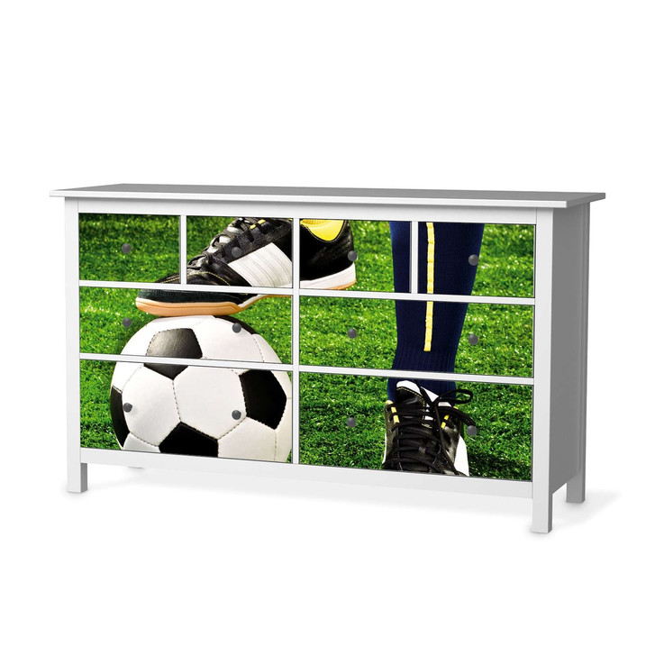 Möbelfolie IKEA Hemnes Kommode 8 Schubladen - Fussballstar - CR114847