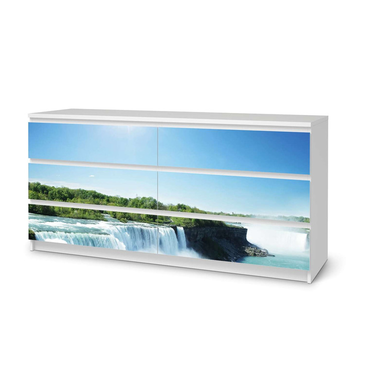 Möbelfolie IKEA Malm Kommode 6 Schubladen (breit) - Niagara Falls - CR116600