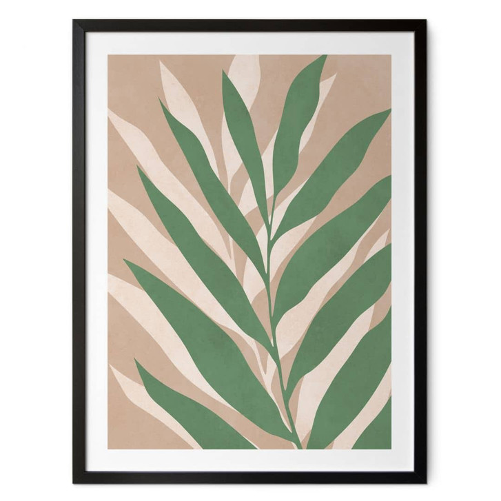 Poster Tropische Zweige im sanften Farbspiel - Costa - WA460107