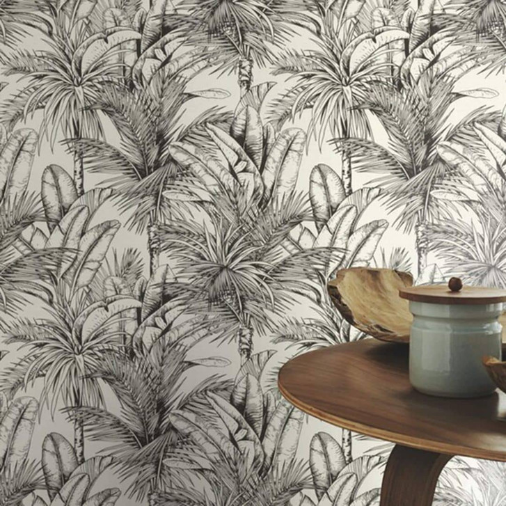 Rasch Vliestapete, Mustertapete Salsa schwarz-weiss - WA397345