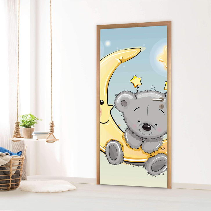 Türfolie - Teddy und Mond - CR120021