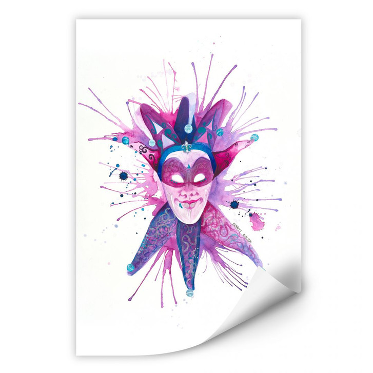Wallprint Buttafly - Mardi Gras Mask - WA182368