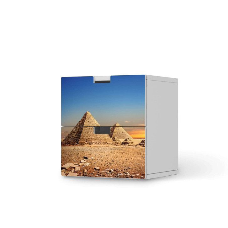 Klebefolie IKEA Stuva / Malad Kommode - 2 Schubladen - Pyramids - CR110366