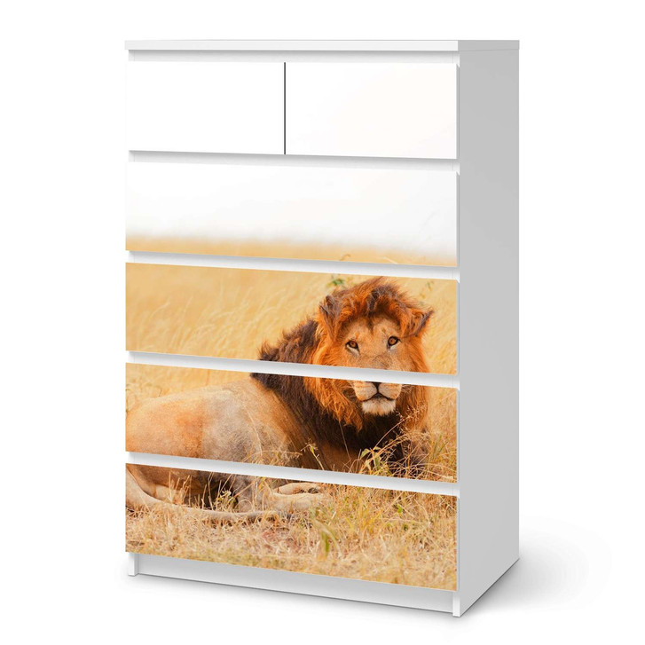 Möbel Klebefolie IKEA Malm Kommode 6 Schubladen (hoch) - Lion King - CR113737