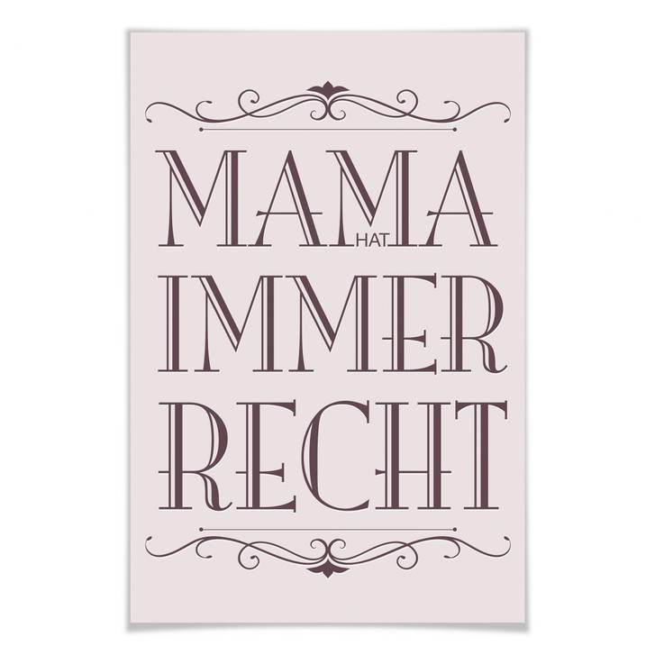 Poster Mama hat immer Recht - 02 - WA164073