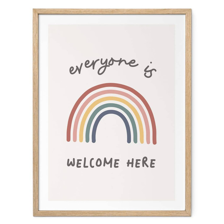 Spruch Poster Everyone is welcome here - KsanaKalpa - WA483230