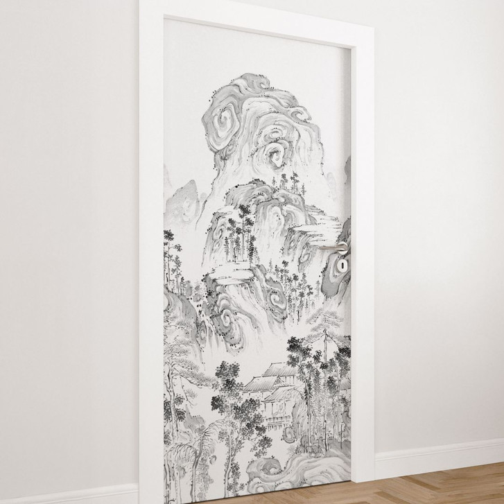 Türfolie Japanische Landschaft - Tenju - Selbstklebende Türdeko - WA509881
