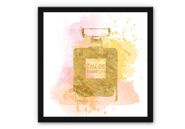 Wandbild Eau de Parfum Aquarell - Gold - WA192311