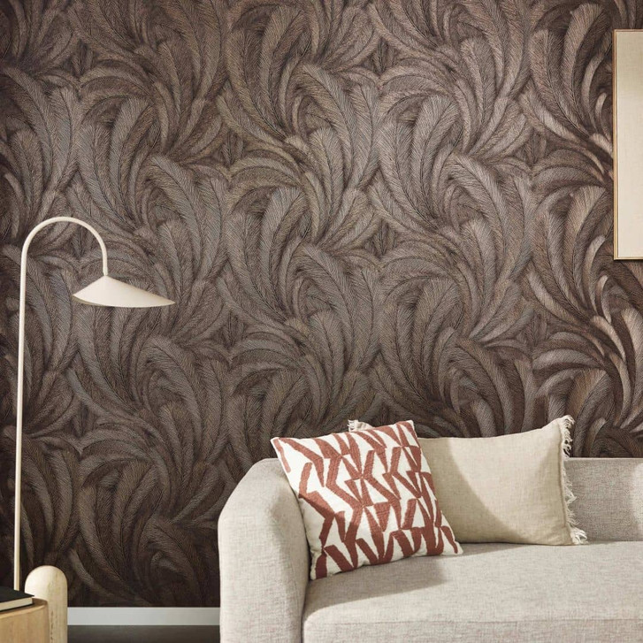 Blättermotivtapete Elysium braun - WA481672