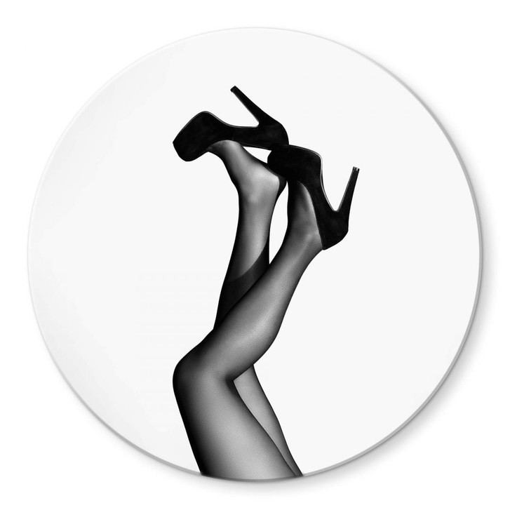 Glasbild 1X Studio - Velvet Pumps - Rund - WA345880