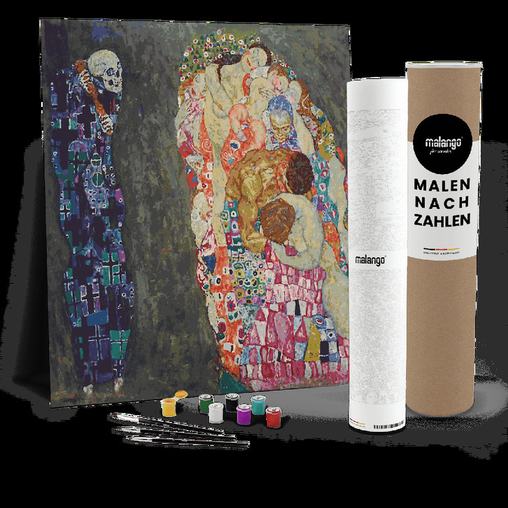 Malen nach Zahlen Leinwandbild - Klimt - Tod und Leben (1911) - WA447910
