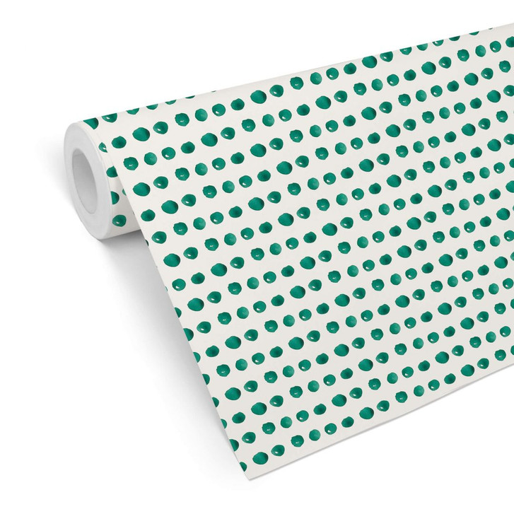 Mustertapete - Aquarell Punkte 01 - türkis - WA236353