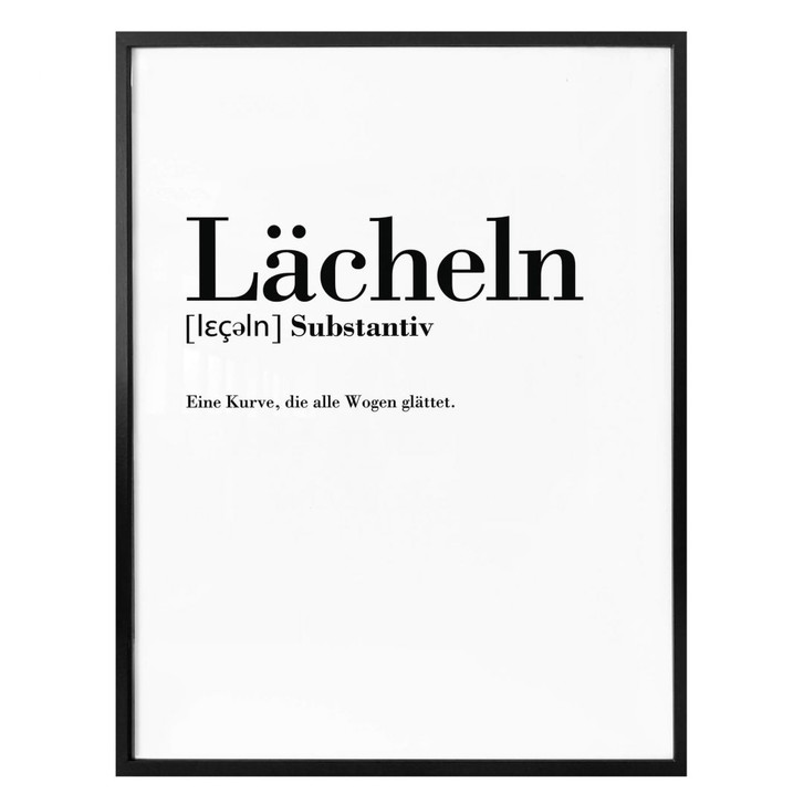 Poster Grammatik - Lächeln - WA161093