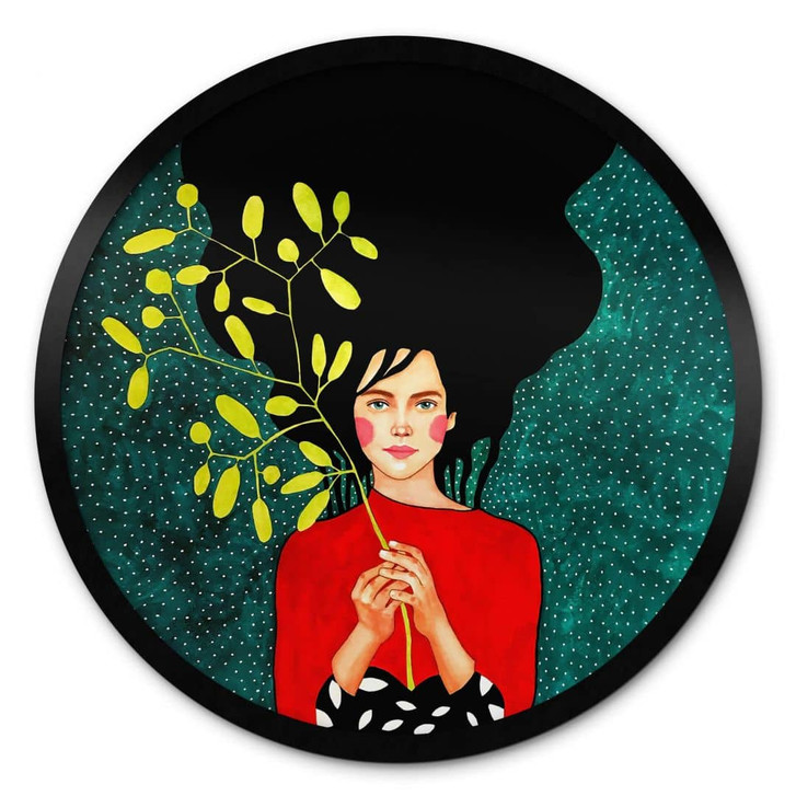 Poster Porträt - Existenz Rund - Hülya - WA405949