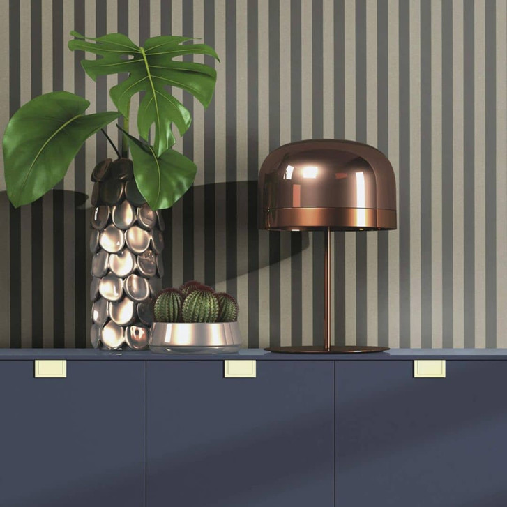 Rasch Vliestapete, Streifentapete Trianon XIII mattschwarz - WA339356