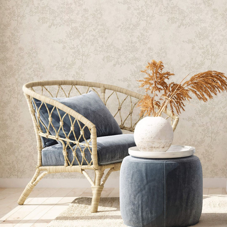 Tapete Äste floral Vliestapete Vintage Mustertapete Beige A.S. Création - WA505838