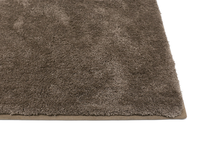 Yuki Velours Paspelteppich Wunschmass in Coffee - TS497439