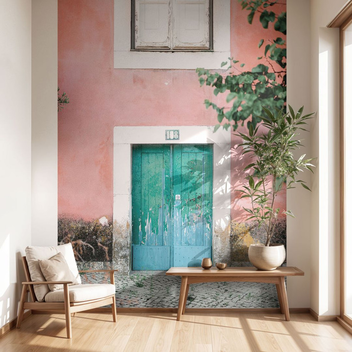 Fototapete Mediterrane Hausfassade in Lissabon | Tapete Städte & Orte - Zwart - WA459236