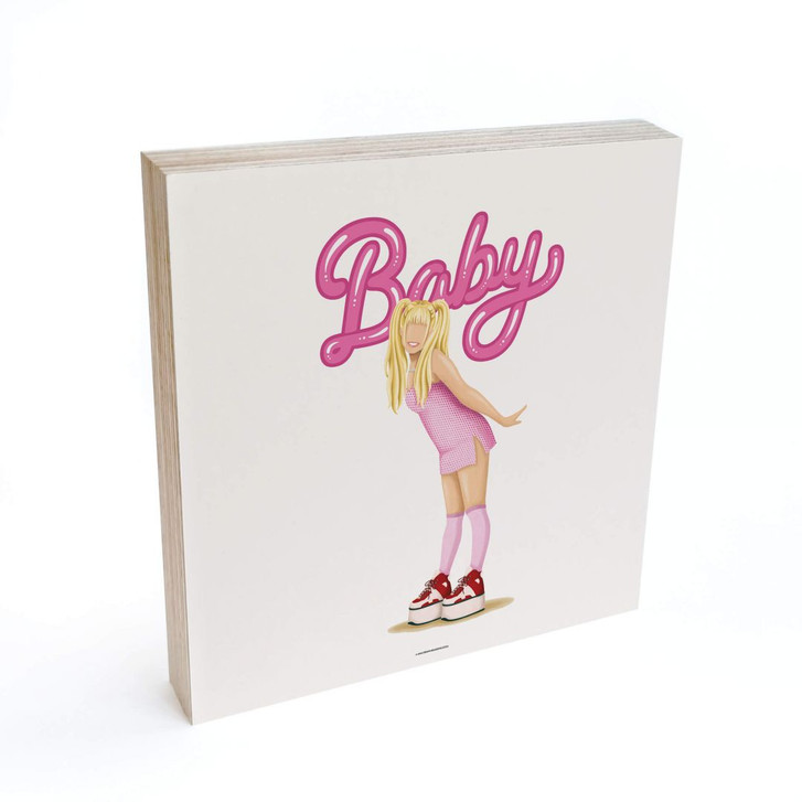 Holzbild zum Hinstellen - Tohmé - Baby - 15x15cm - WA333114