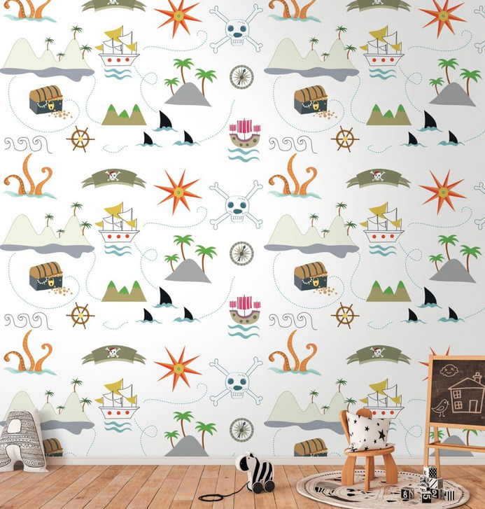 Fototapete für Kinder bunt creme - Vliestapete Kunst für Kinder Livingwalls - matt und glatt - WA396492
