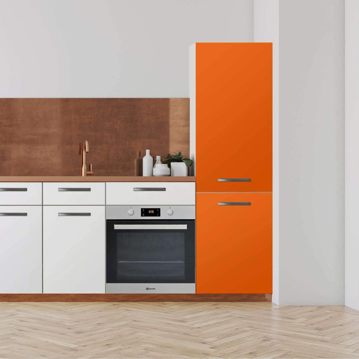 Klebefolie - Hochschrank (60x200cm) - Orange Dark - CR110742