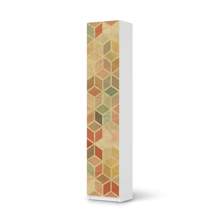 Klebefolie IKEA Pax Schrank 236cm Höhe - 1 Tür - 3D Retro - CR111726