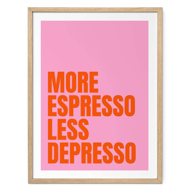 Spruch Poster More Espresso less Depresso - Fritsch - WA483272