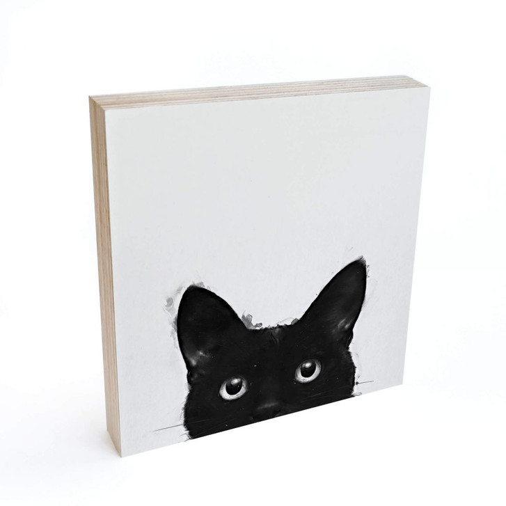 Holzbild zum Hinstellen - Graves - Are you awake yet - 15x15cm - WA299796