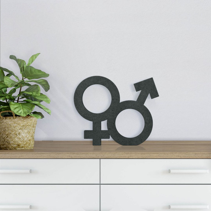 MDF-Holzdeko Gender-Symbol Hetero - WA148743