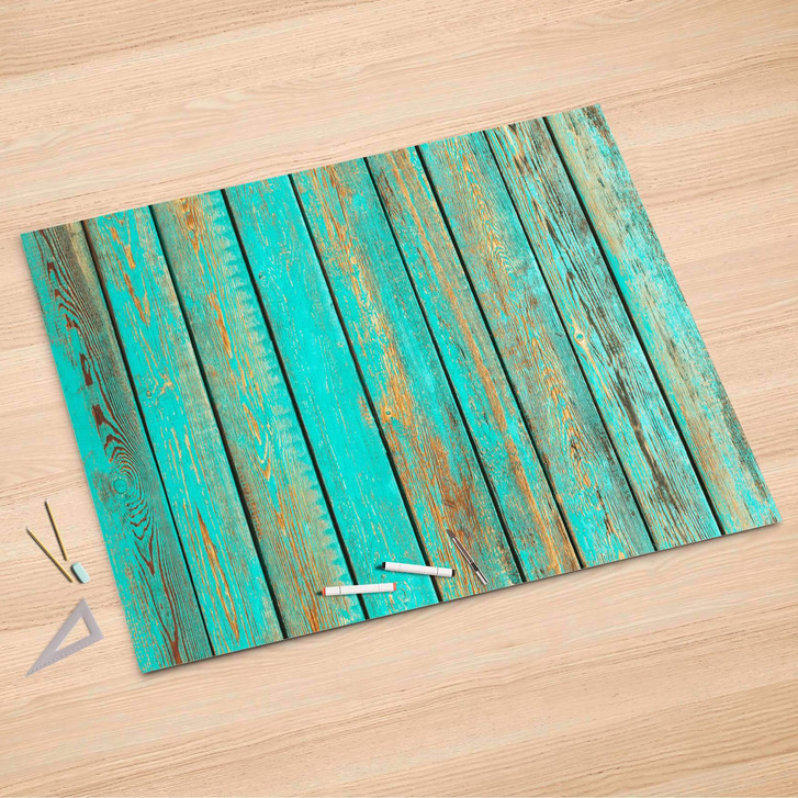 Folienbogen (150x100cm) - Wooden Aqua - CR106742
