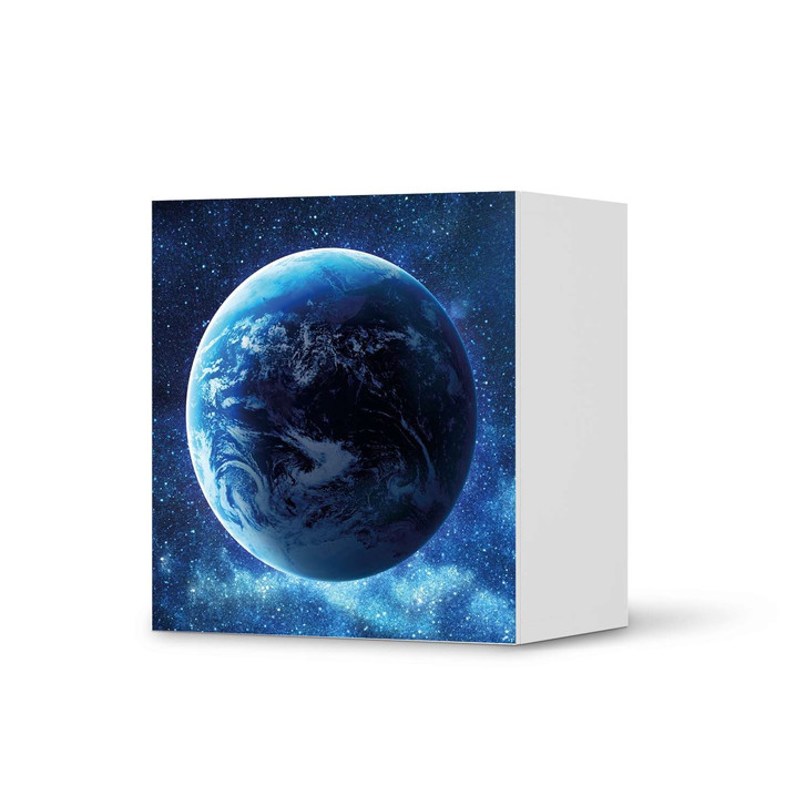 Klebefolie IKEA Besta Regal 1 Türe - Planet Blue - CR109219