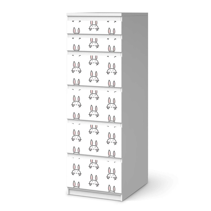 Klebefolie IKEA Malm Kommode 6 Schubladen (schmal) - Hoppel - CR111653