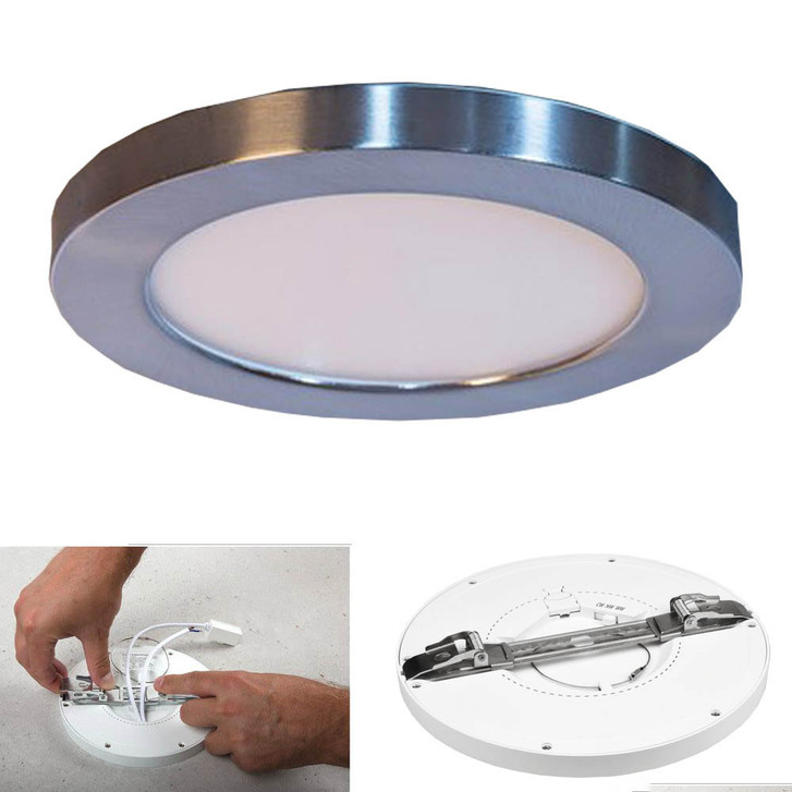 LED Einbaupanel Selesto in Silber 12W 800lm - CL117763