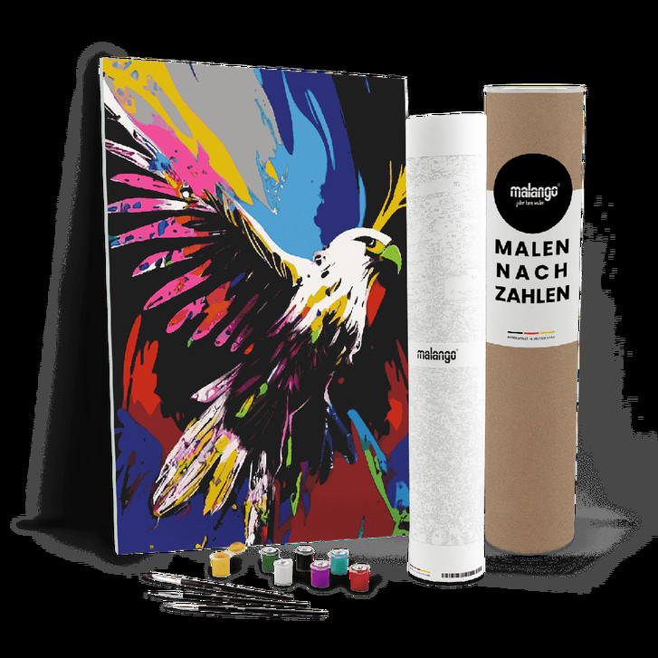 Malen nach Zahlen Leinwandbild - Adler Ares - WA447780