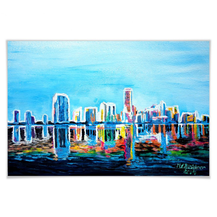 Poster Bleichner - Miami im Neonschimmer - WA158032