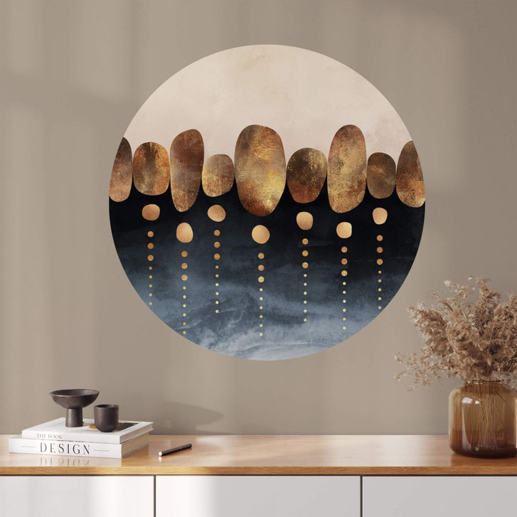 Wandtattoo Fredriksson - Natürliche Abstraktion - Rund - WA383630