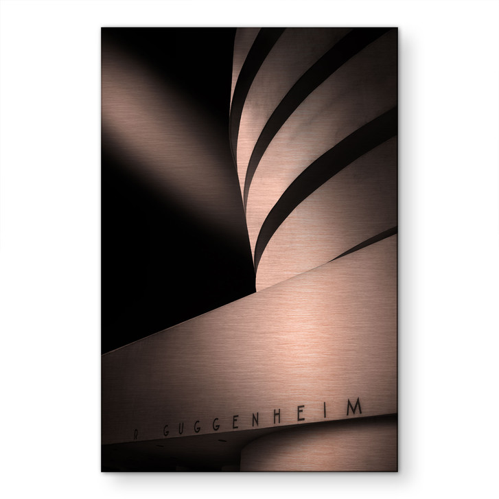 Alu-Dibond gebürstet mit Kupfereffekt - Guggenheim Fassade Architektur - Ruiz Dueso - WA517503