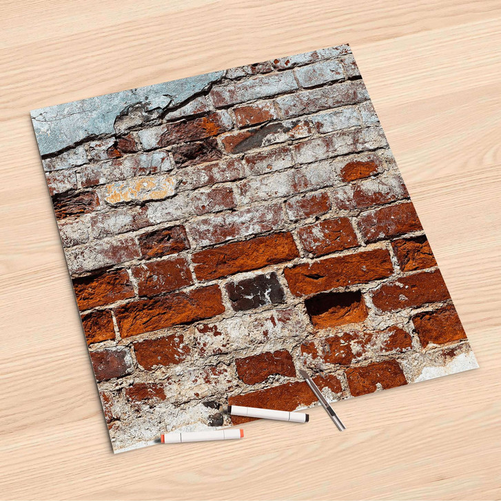Folienbogen (60x60cm) - Backstein - CR107015