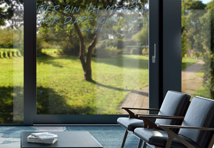 Glasdekor Hier bin ich Mensch - CG10271