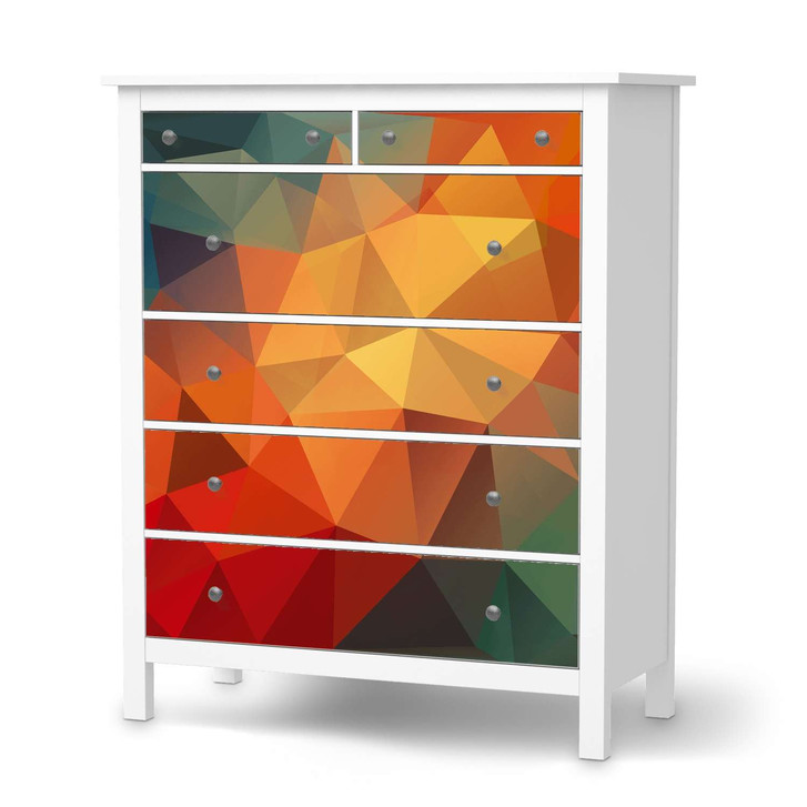 Klebefolie IKEA Hemnes Kommode 6 Schubladen - Polygon - CR111402
