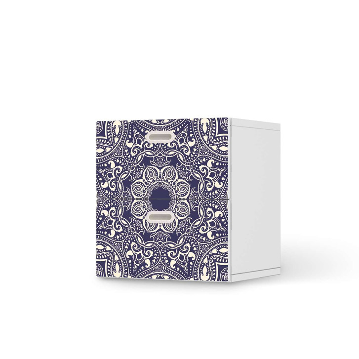 Klebefolie IKEA Stuva / Fritids Kommode - 2 Schubladen - Blue Mandala - CR110023
