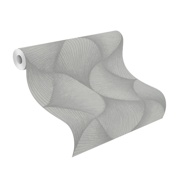 Metallictapete, Vliestapete Sky Lounge silbergrau 10.00 x 1.06 m - WA510360